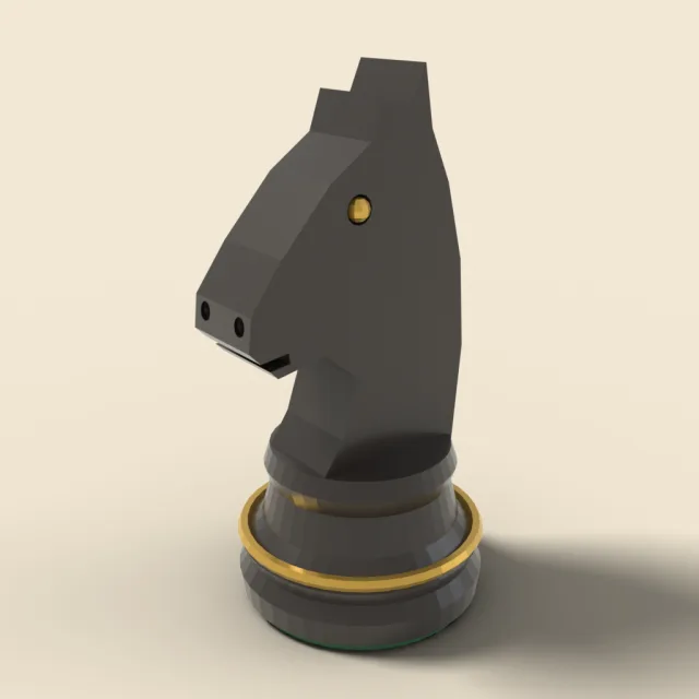 Chess knight piece