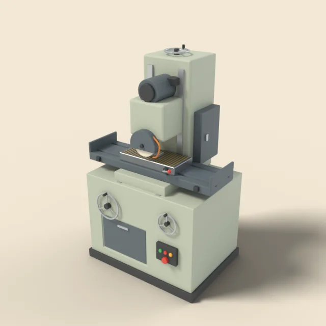 Surface grinder with magnetic table