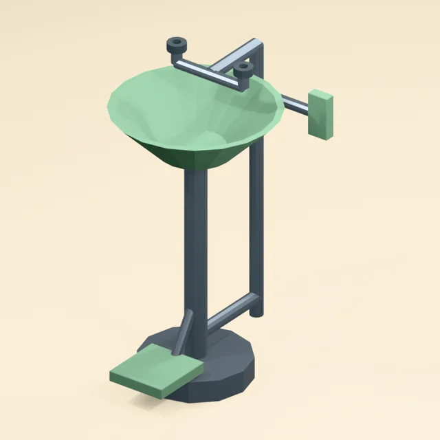 emergency_eyewash_station_open_basin_twin_nozzles_push_paddle_pedal
