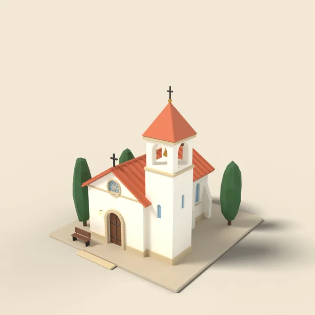 Small chapel with bell tower