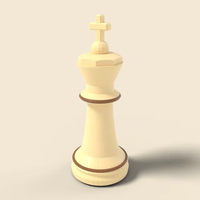 Chess king piece