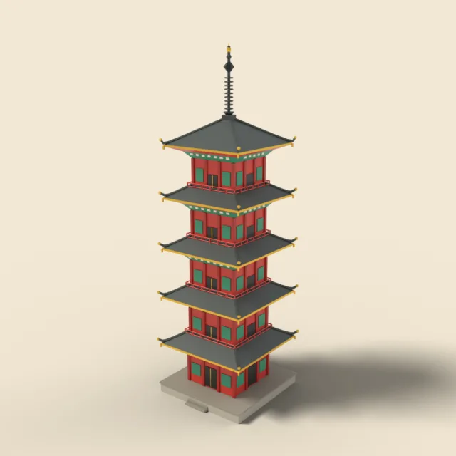 Nikko Toshogu five-story pagoda