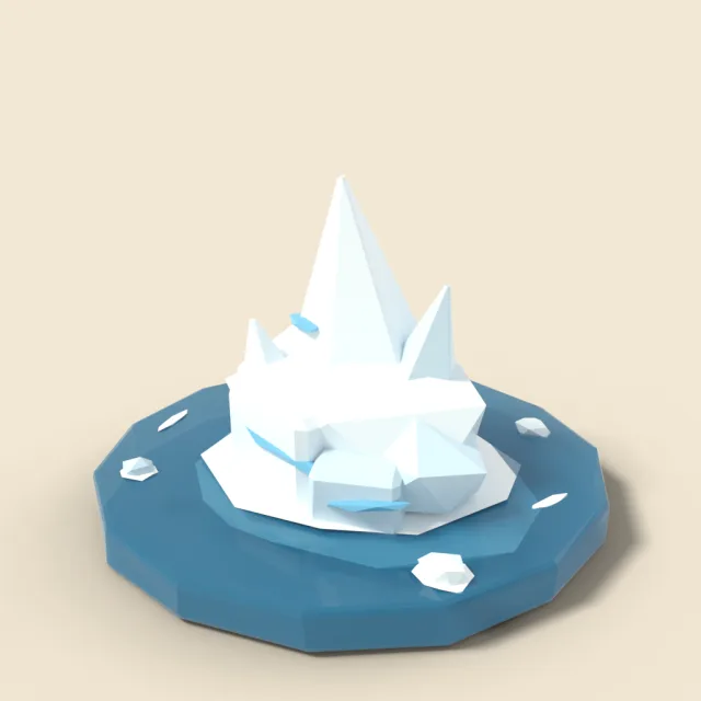 Floating iceberg
