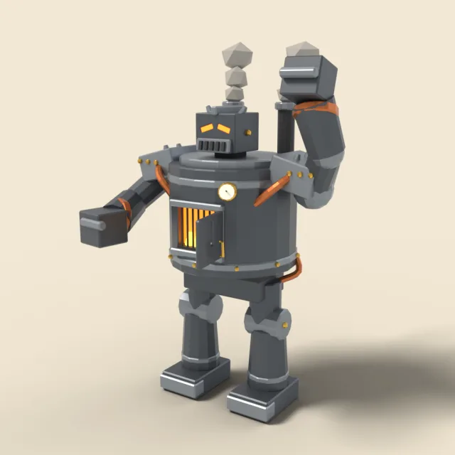 Iron golem with furnace chest