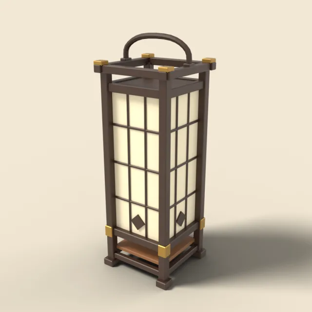 Japanese paper floor lantern