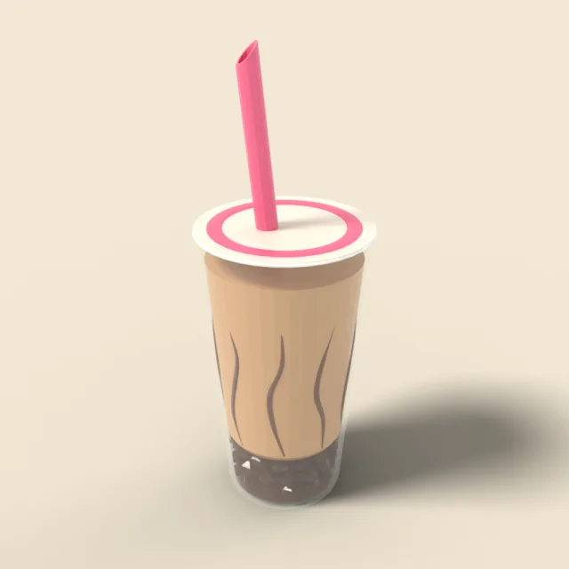 Bubble tea with tapioca