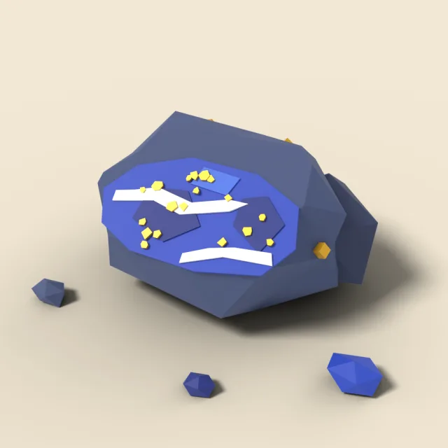 Rough lapis lazuli stone