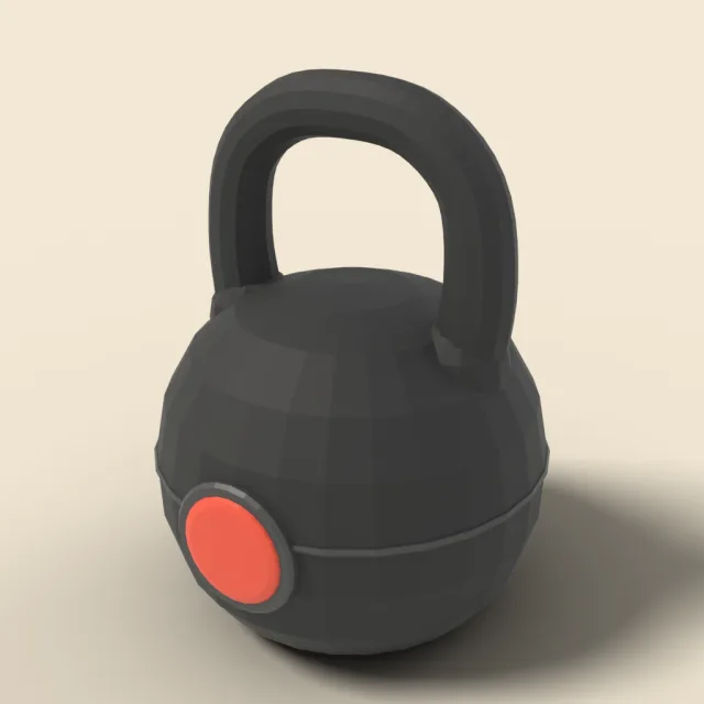 Cast iron kettlebell