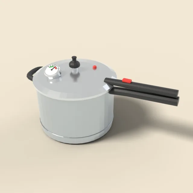 Pressure cooker with gauge