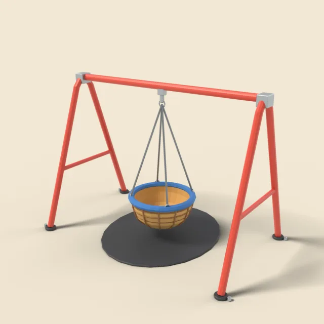Basket swing on frame