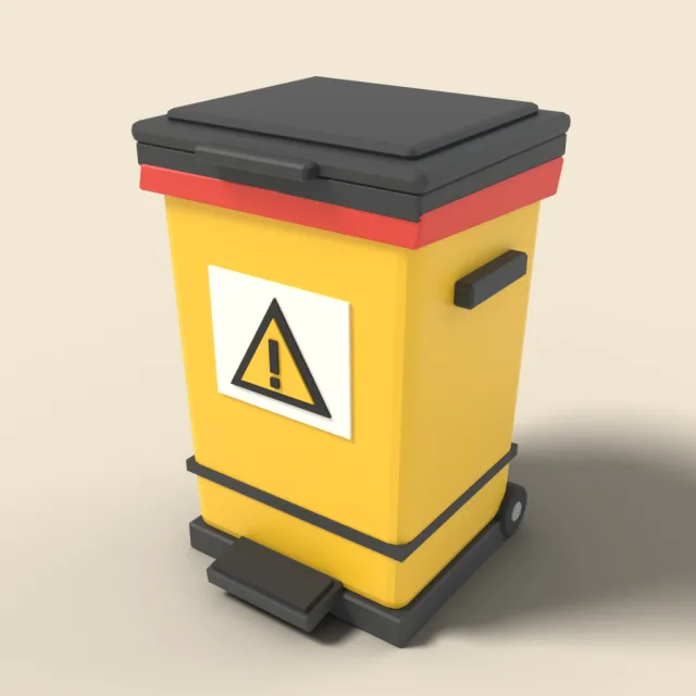 Hazard waste bin