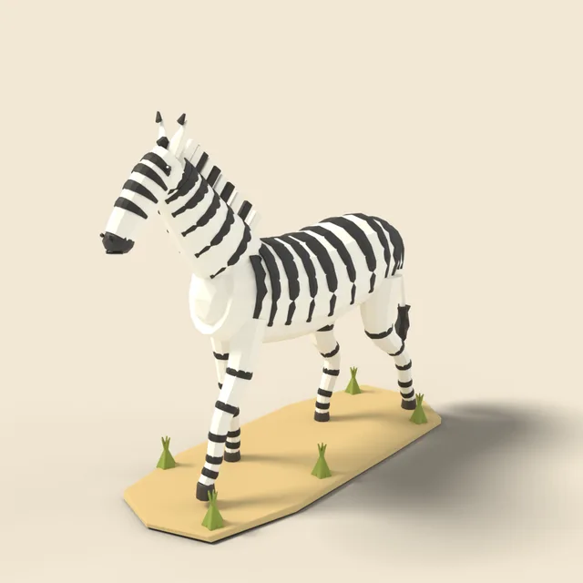 Walking zebra