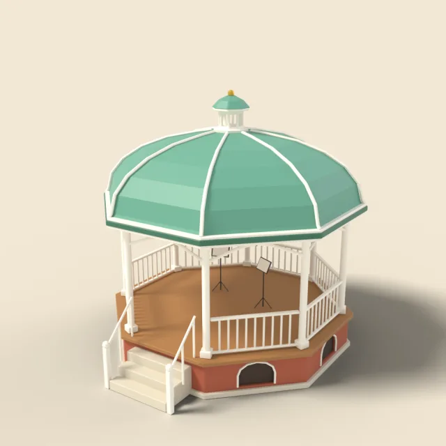 Bandstand with domed roof
