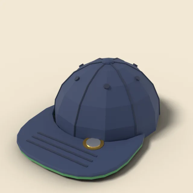 Flat-brim snapback cap