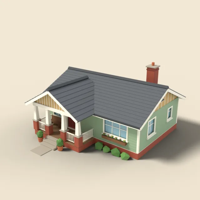Bungalow with front porch