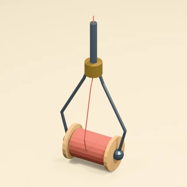 Fly-tying bobbin holder with spring arms and threaded guide tube