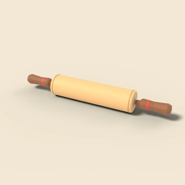 Rolling pin with handles