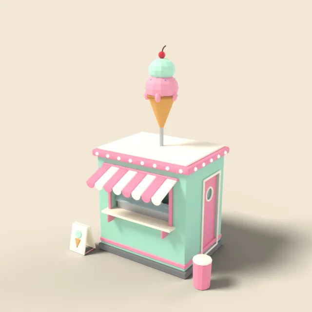 Ice cream kiosk