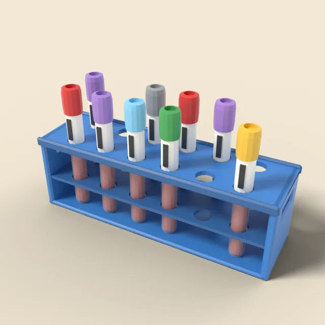 Blood collection tube rack