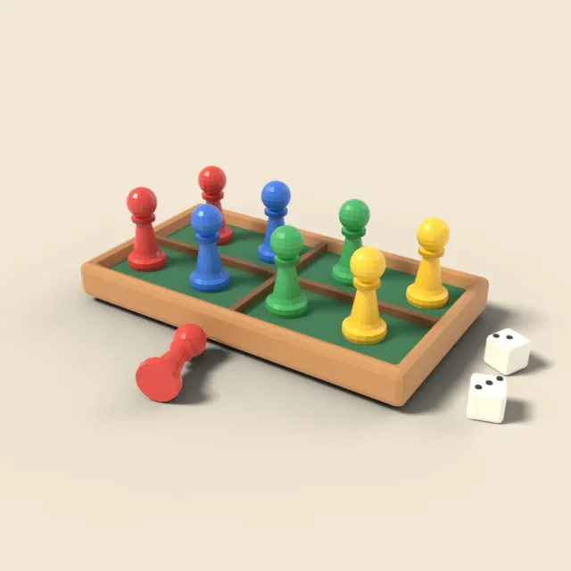 Board game pawn set