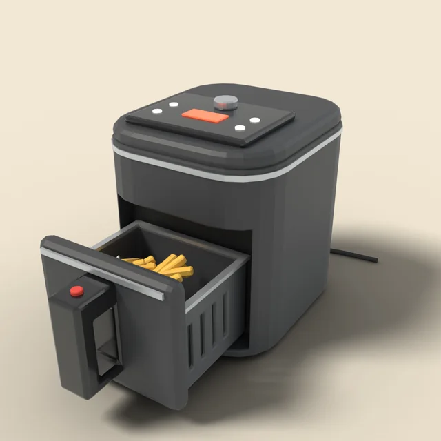 Air fryer with basket