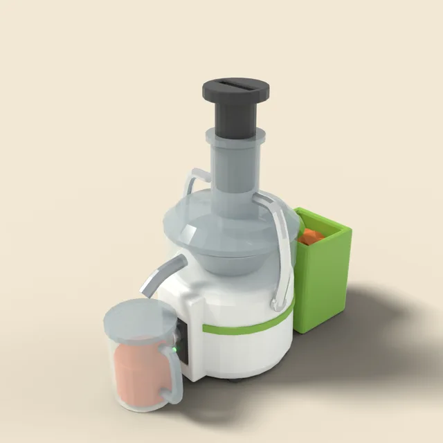 Juicer with pulp container
