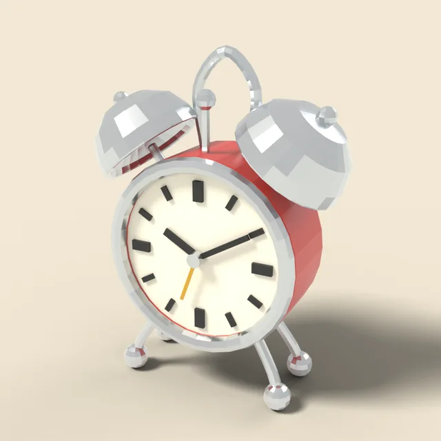 Alarm clock with twin bells
