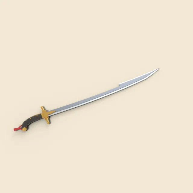 Turkish kilij with flared blade tip