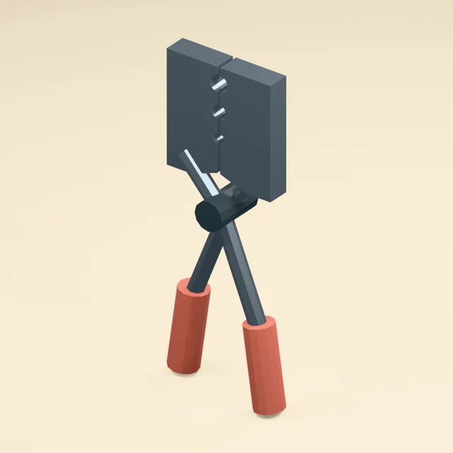 Three-gauge stripping pliers