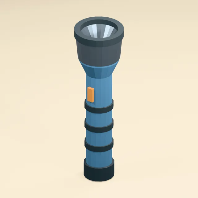 Open-reflector handheld inspection flashlight