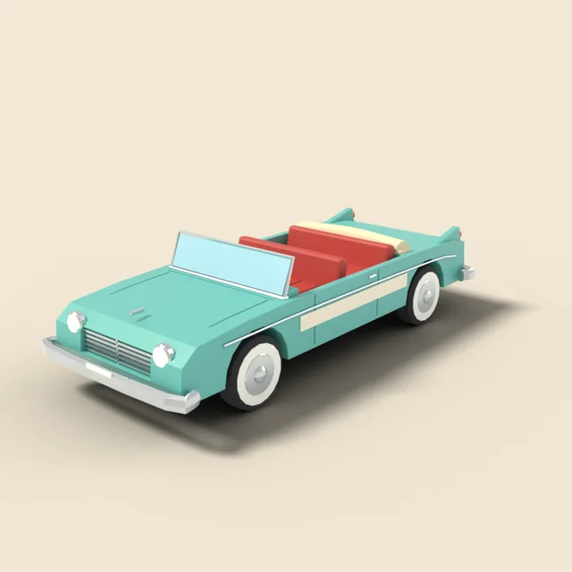 Vintage convertible car