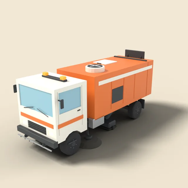 Road sweeper truck