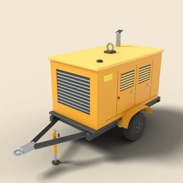 Mobile generator trailer