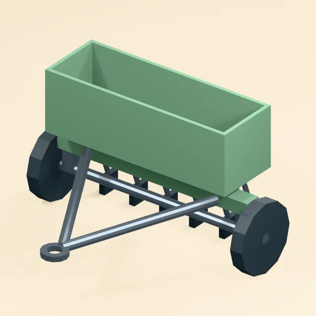 towable_seed_drill_open_seed_hopper_tubes_ground_openers_and_wheels
