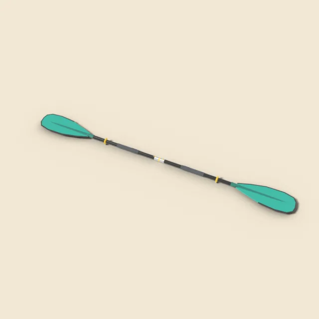 Double-bladed kayak paddle