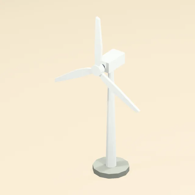 three_blade_wind_turbine_tapered_blades_tower_nacelle