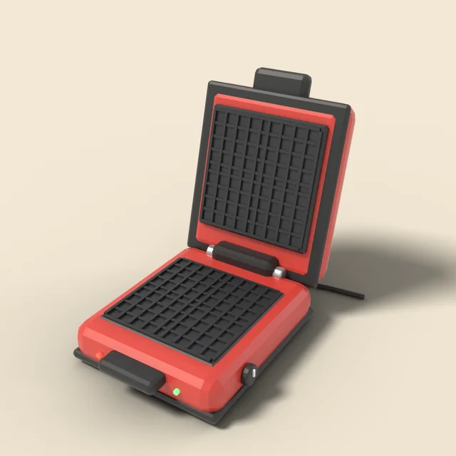 Waffle maker open