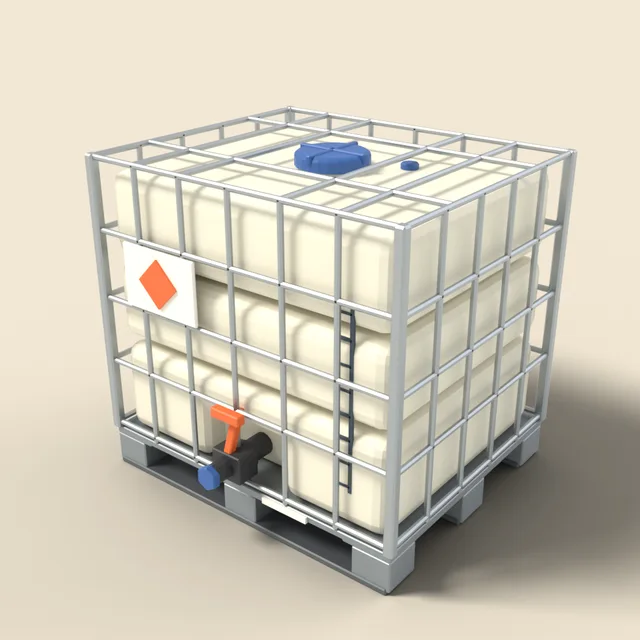 Chemical IBC tote tank