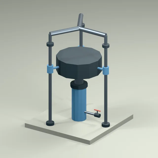 guided_weight_hydraulic_accumulator