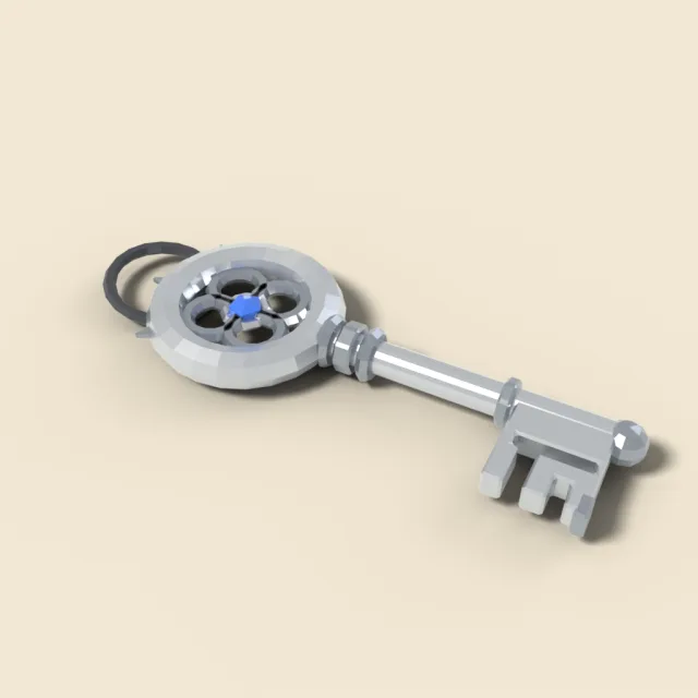 Small silver dungeon key