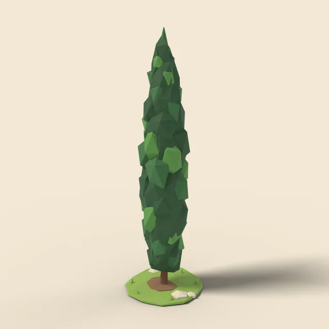 Tall columnar Italian cypress