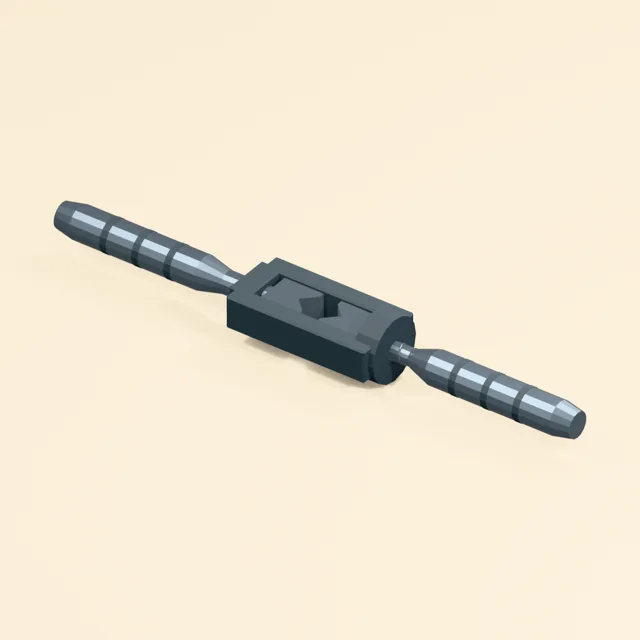 Adjustable two-handle tap wrench with opposed square-shank jaws