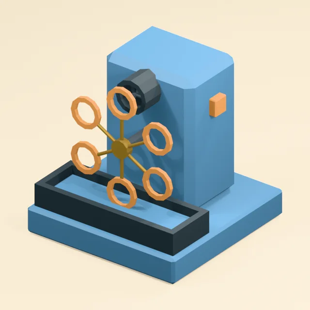 Open-trough rotating-wand bubble machine