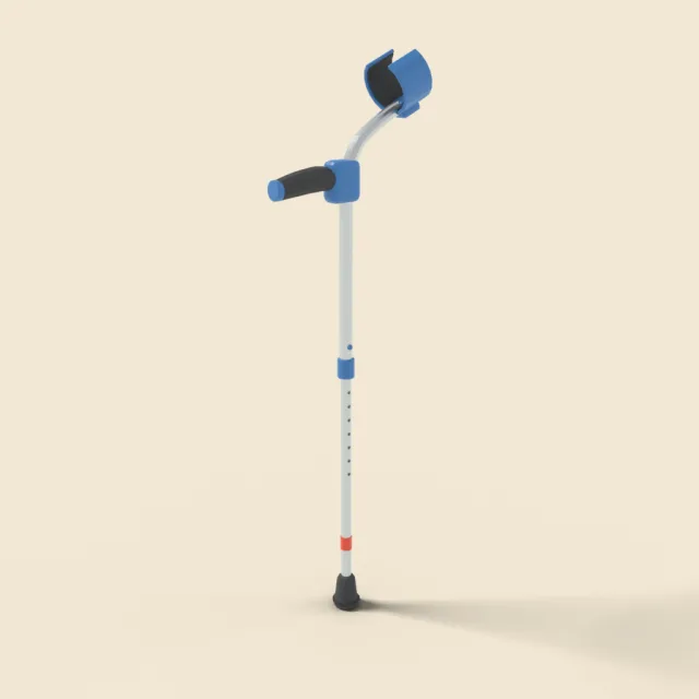 Forearm crutch aluminum