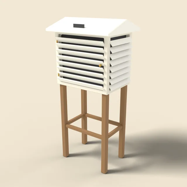 Louvered Stevenson weather screen