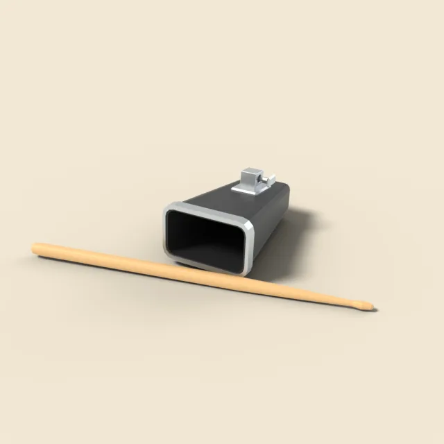 Cowbell with stick