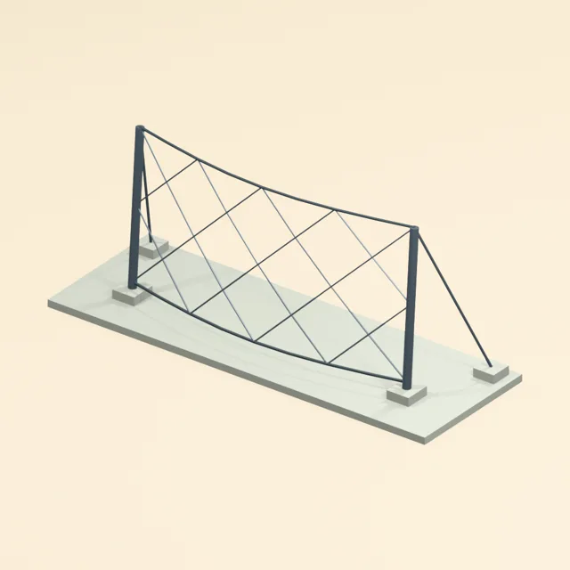 rockfall_catch_fence_bulged_diamond_cable_net_with_rear_ground_anchors