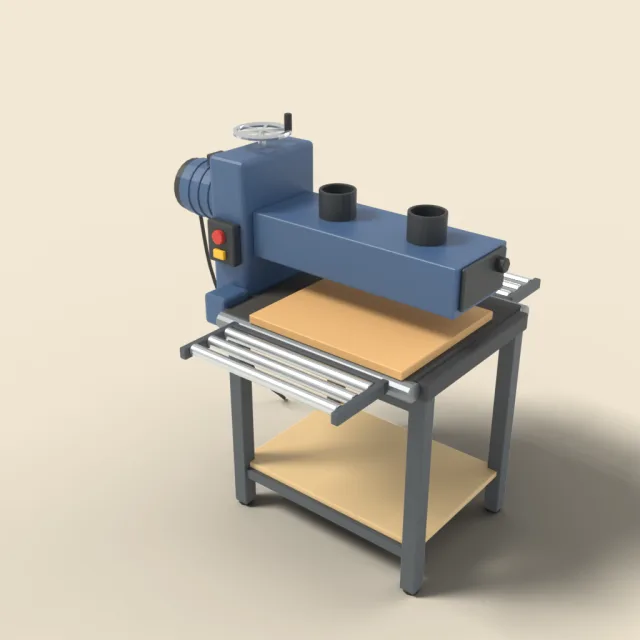 Drum sander for wide boards