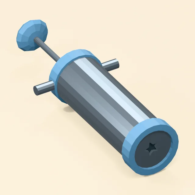Manual piston cookie press with star extrusion die