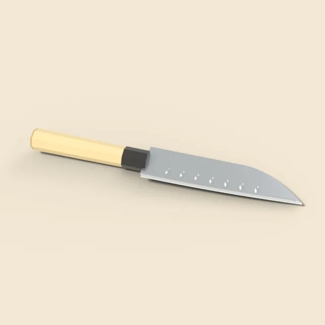 Japanese santoku knife